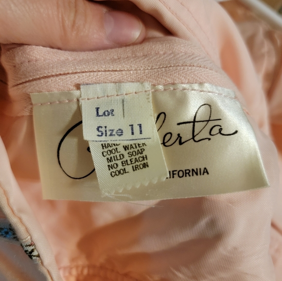 Vintage | Light Pink Tiered Dress - Picture 4 of 10